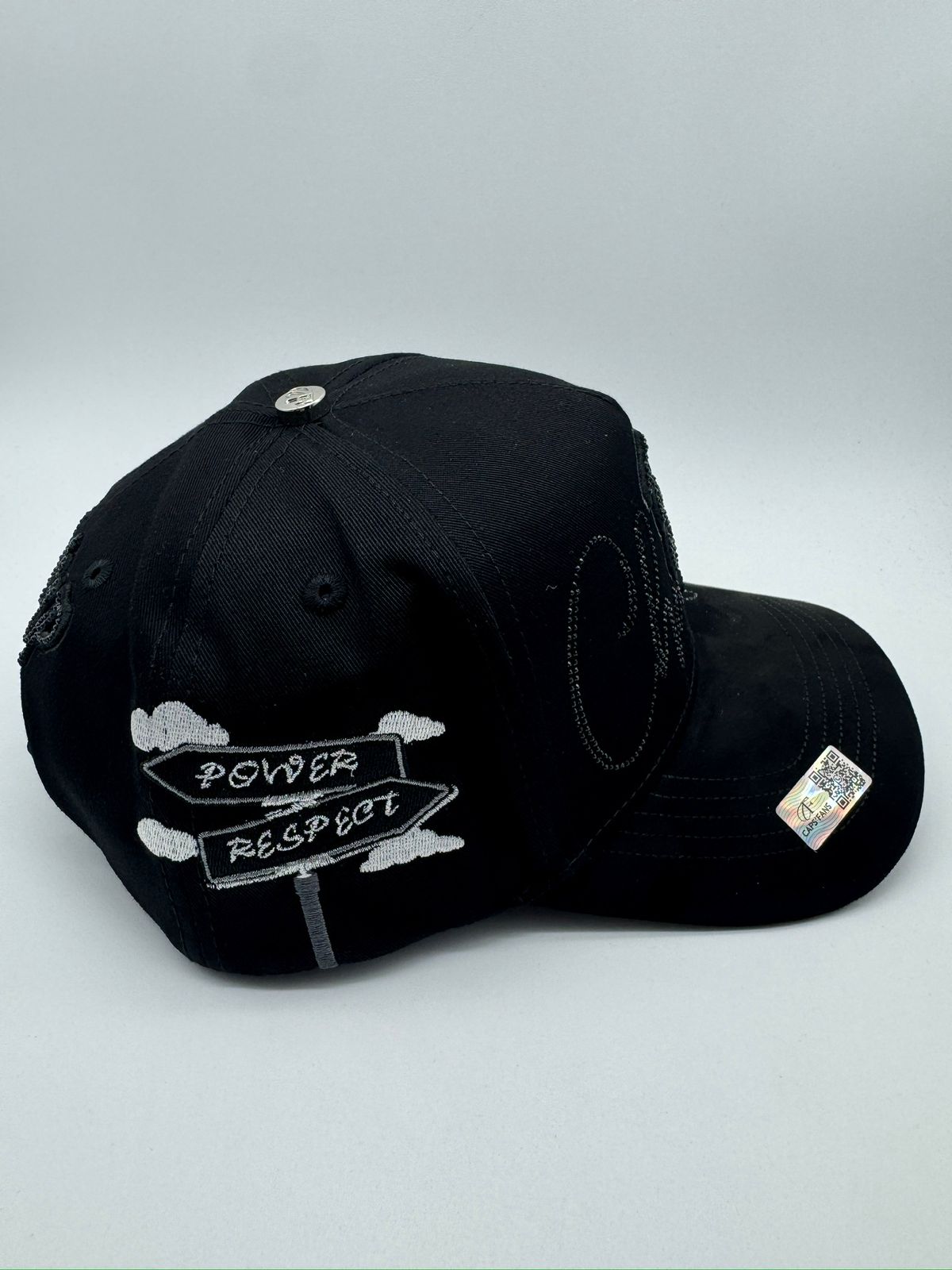 CAPS FANS SOX BLACK CRYSTALS MAYOREO