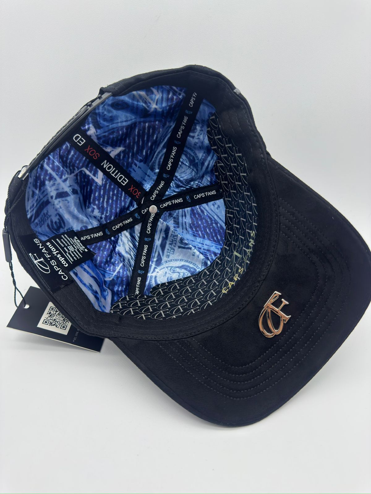 CAPS FANS SOX BLACK CRYSTALS MAYOREO