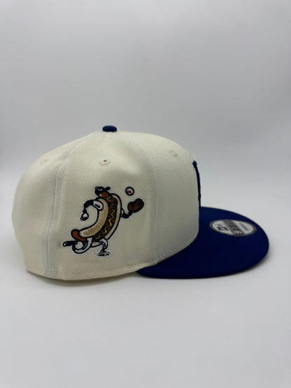 NEW ERA LA BEIGE/AZUL MAYOREO