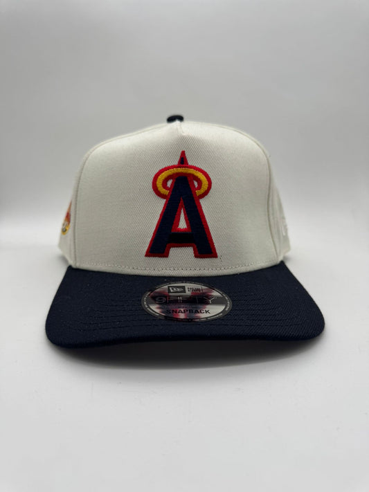 NEW ERA ANGELINOS BEIGE/AZUL MAYOREO