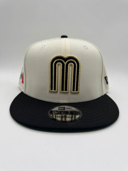 NEW ERA MEXICO BEIGE/NEGRO MAYOREO