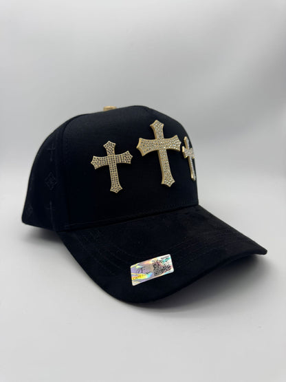 CAPS FANS 3 CRUCES GOLD