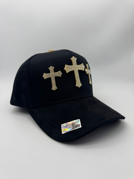 CAPS FANS 3 CRUCES GOLD
