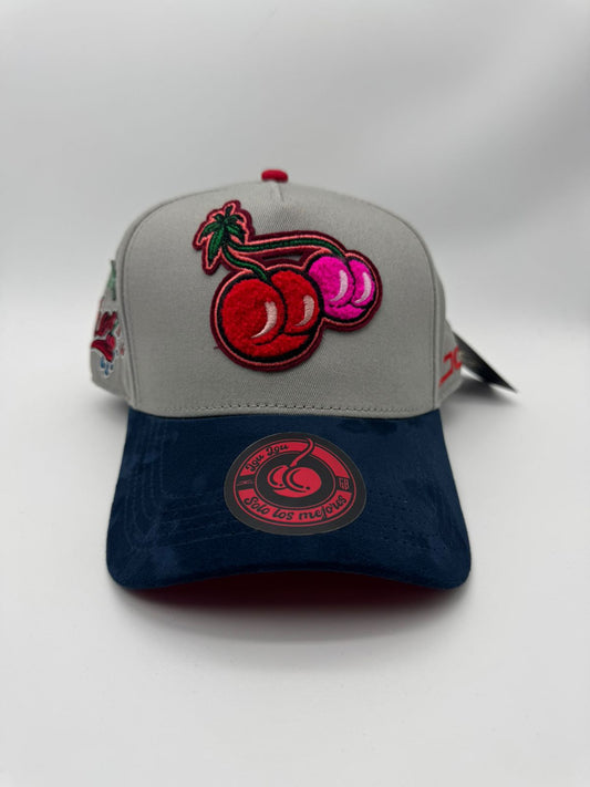 JC HATS CHERRY GRIS/AZUL