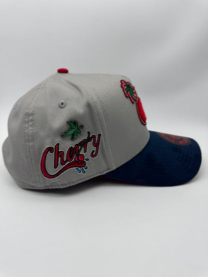 JC HATS CHERRY GRIS/AZUL