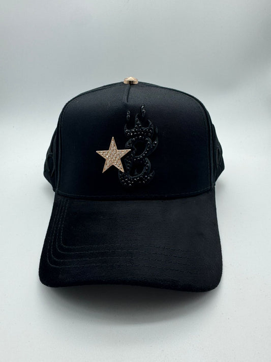 BARBAS HATS B STAR GOLD ROSE