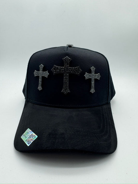 CAPS FANS 3 CRUCES TOTAL BLACK MAYOREO