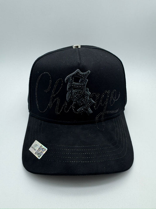 CAPS FANS SOX BLACK CRYSTALS MAYOREO